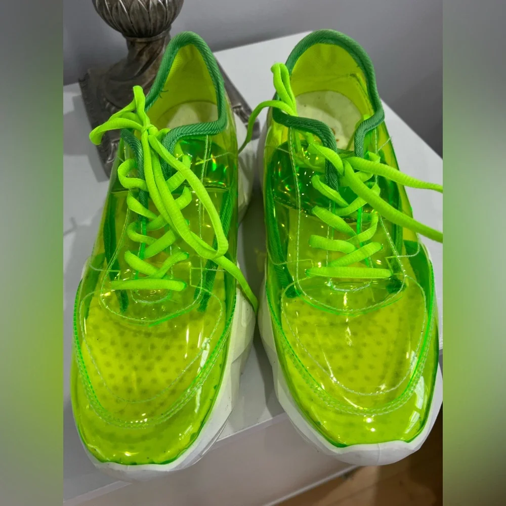 YOKI Neon Green Transparent Sneakers - Picture 7 of 8